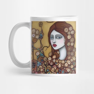 Woman playing a violin Mug